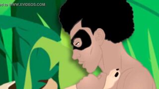 Pornstars become  big booty cartoons and get really freaky