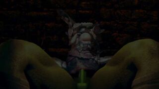 Female knight × Goblin traning days "Fixed"