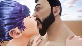 Slim girls make love in the wild 18+