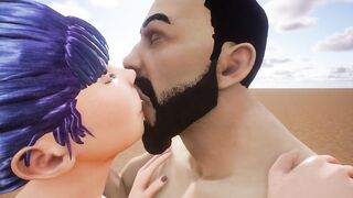 Slim girls make love in the wild 18+
