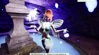 Vruk gets a Wingjob on his huge cock! The Single Goblin sex game