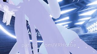 Slut Grinding With Lovense Has Shaking Orgasm Teasing Face Riding Dildo Ride VRChat POV Lap Dance