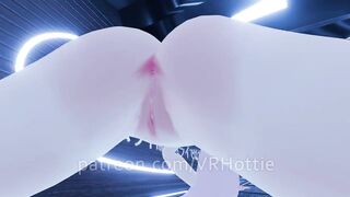 Slut Grinding With Lovense Has Shaking Orgasm Teasing Face Riding Dildo Ride VRChat POV Lap Dance