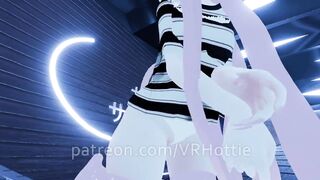 Slut Grinding With Lovense Has Shaking Orgasm Teasing Face Riding Dildo Ride VRChat POV Lap Dance