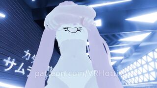 Slut Grinding With Lovense Has Shaking Orgasm Teasing Face Riding Dildo Ride VRChat POV Lap Dance