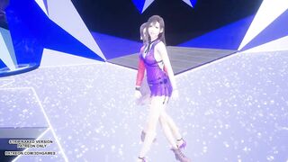 MMD TAEYEON - INVU Aerith Tifa Lockhart Hot Kpop Dance Final Fantasy Uncensored Hentai