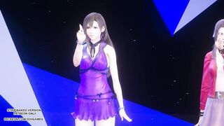 MMD TAEYEON - INVU Aerith Tifa Lockhart Hot Kpop Dance Final Fantasy Uncensored Hentai