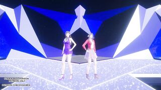 MMD TAEYEON - INVU Aerith Tifa Lockhart Hot Kpop Dance Final Fantasy Uncensored Hentai