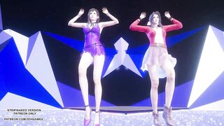 MMD TAEYEON - INVU Aerith Tifa Lockhart Hot Kpop Dance Final Fantasy Uncensored Hentai
