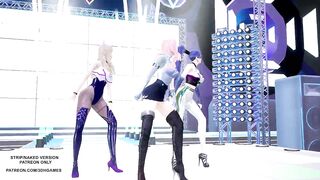 MMD Kep1er - Up! Ahri Seraphine Kaisa Hot Kpop Dance League Of Legends KDA AllOut