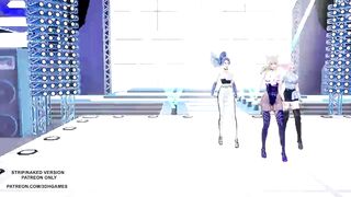MMD Kep1er - Up! Ahri Seraphine Kaisa Hot Kpop Dance League Of Legends KDA AllOut