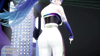 MMD Kep1er - Up! Ahri Seraphine Kaisa Hot Kpop Dance League Of Legends KDA AllOut