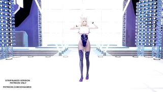 MMD Kep1er - Up! Ahri Seraphine Kaisa Hot Kpop Dance League Of Legends KDA AllOut