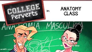Sex and orgy in college anatomy class - College Perverts