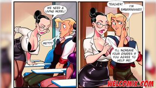Sex and orgy in college anatomy class - College Perverts