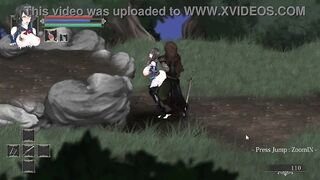 Hot lady having sex with men in Night of rev new act hentai game video