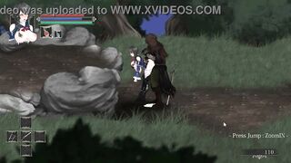 Hot lady having sex with men in Night of rev new act hentai game video