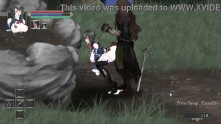 Hot lady having sex with men in Night of rev new act hentai game video