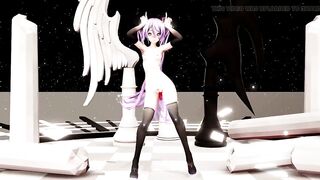 miku prolapso butt plug - purple hair color edit smixix
