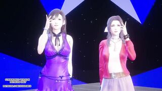 [MMD] TAEYEON - INVU Aerith Tifa Lockhart Hot Kpop Dance Final Fantasy Uncensored Hentai