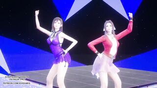 [MMD] TAEYEON - INVU Aerith Tifa Lockhart Hot Kpop Dance Final Fantasy Uncensored Hentai