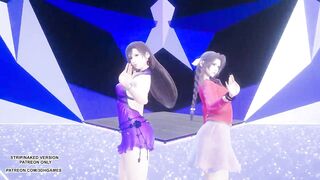 [MMD] TAEYEON - INVU Aerith Tifa Lockhart Hot Kpop Dance Final Fantasy Uncensored Hentai