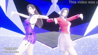 [MMD] TAEYEON - INVU Aerith Tifa Lockhart Hot Kpop Dance Final Fantasy Uncensored Hentai