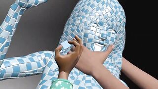 Woman Wrapped In Tiles