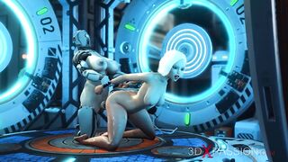 Sex cyborg futa gederation 7. Super fuck system in the sci-fi lab