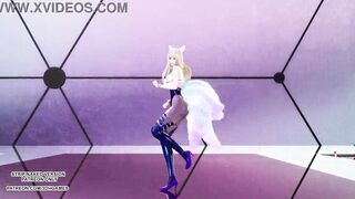 [MMD] CHUNG HA - PLAY KDA Ahri Sexy Kpop Dance League Of Legends Uncensored Hentai