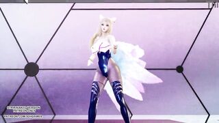 [MMD] CHUNG HA - PLAY KDA Ahri Sexy Kpop Dance League Of Legends Uncensored Hentai
