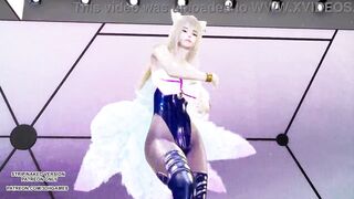 [MMD] CHUNG HA - PLAY KDA Ahri Sexy Kpop Dance League Of Legends Uncensored Hentai