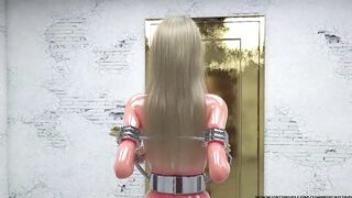 Gagged and Cuffed Blonde Teen 3D BDSM Animation