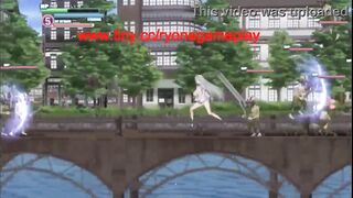 Pretty lady having sex with men in Its dif. to be a manager new hentai game video