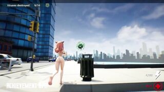 Hentai VS Virus: I am Waifu - All Achievements Gameplay