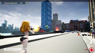 Hentai VS Virus: I am Waifu - All Achievements Gameplay