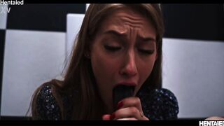 Real Life Hentai - Tiffany Tatum is Hardcore fucked in a public toilet by Alien Monster