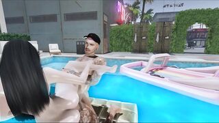 SECOND LIFE - Gorgeous Sun Li Enjoy A Big Dick In The Pool