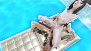 SECOND LIFE - Gorgeous Sun Li Enjoy A Big Dick In The Pool