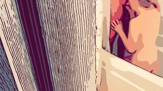 Cartoon Hottie Blowjob and Fucked
