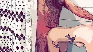 Cartoon Hottie Blowjob and Fucked