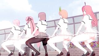 【KKVMD / MMD】WiggleWiggle 一花 二乃 三玖 四葉 五月【五等分の花嫁】