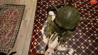 She begs for her tits to be fucked! Give her that goblin cock! Cum all over her ass and tits!
