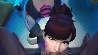 Overwatch Dva Sucks Dick tii Cum In Mouth POV