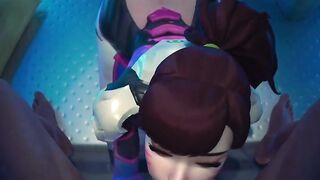 Overwatch Dva Sucks Dick tii Cum In Mouth POV