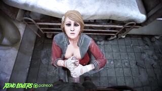 Kate Denson and The Trapper fuck on a hospital bed! (Dead by Daylight)