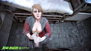 Kate Denson and The Trapper fuck on a hospital bed! (Dead by Daylight)