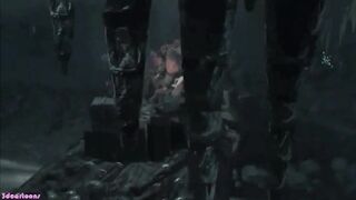 Tomb Raider Lara croft orgy sucks 100 ultra fucked penises