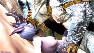 Legend of Legends penetration by giant monster