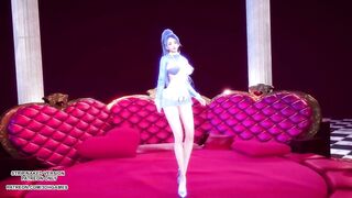 [MMD] SUNMI - Heart Burn Kaisa Sexy Kpop Dance League Of Legends KDA Uncensored Hentai R18
